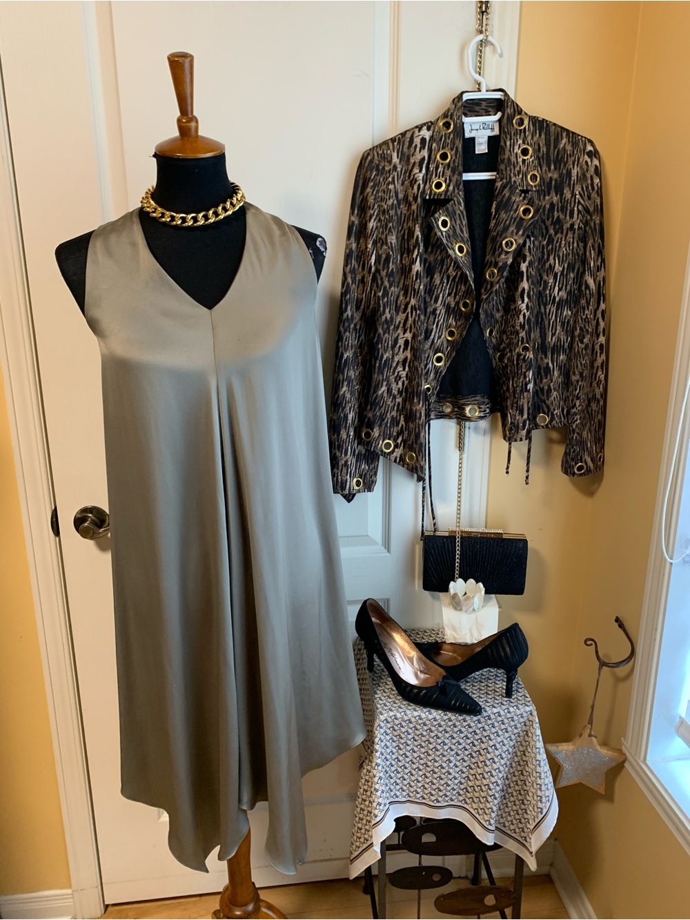 All Saints Japanese cloth blaze dress cape effect